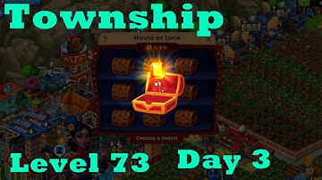 Township Level up 73 Day 3 HD Walkthrough Routine| new goods buildings | gameplay | ios | android