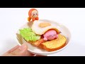 【 粘土 】カービィと目玉焼きトースト作ってみた〜How to make Kirby sleeping on toast with Polymer clay〜