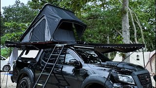 NISSAN NAVARA PRO 4X , WILDLAND BUSH CRUISER ROOF TOP TENT , HD CANOPY ALUMINIUM.CAMPING TRUCK