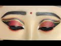 Red smokey Bridal eye makeup tutorial stepbystep for Beginners #eyemakeup #eyeshadow #makeup #bride