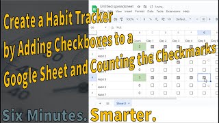 Adding Checkboxes to a Google Sheet and Counting Them