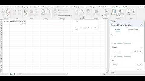 SAP Analysis for Microsoft Office, edition for SAP Analytics Cloud | Basic features of AFO with SAC