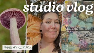 Studio Vlog Week 47 | Jewelry making, Bullet Journal, Gathering leaves, Gallery Open House, Laptop