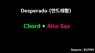 Desperado(안드레황), 알토섹소폰 악보와 배경음악