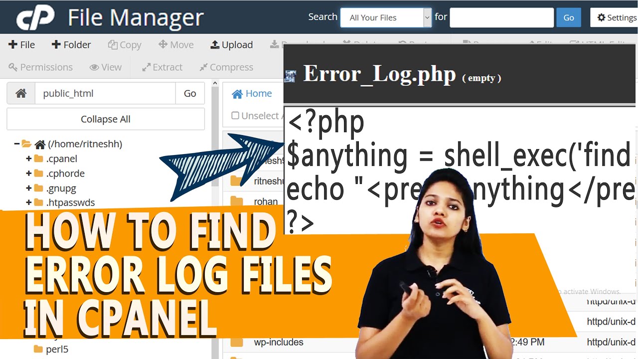 Cpanel php error log - darelotracking