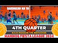 Mahinog fiesta basketball league  4th  quarter game san roque vsbenone team camiguin island 