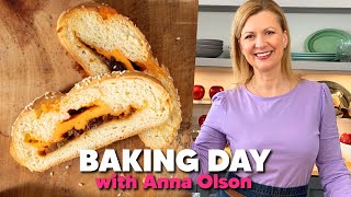 How to Bake BRAIDED ONION CHEESE BREAD like Anna Olson!! 🧀🍞