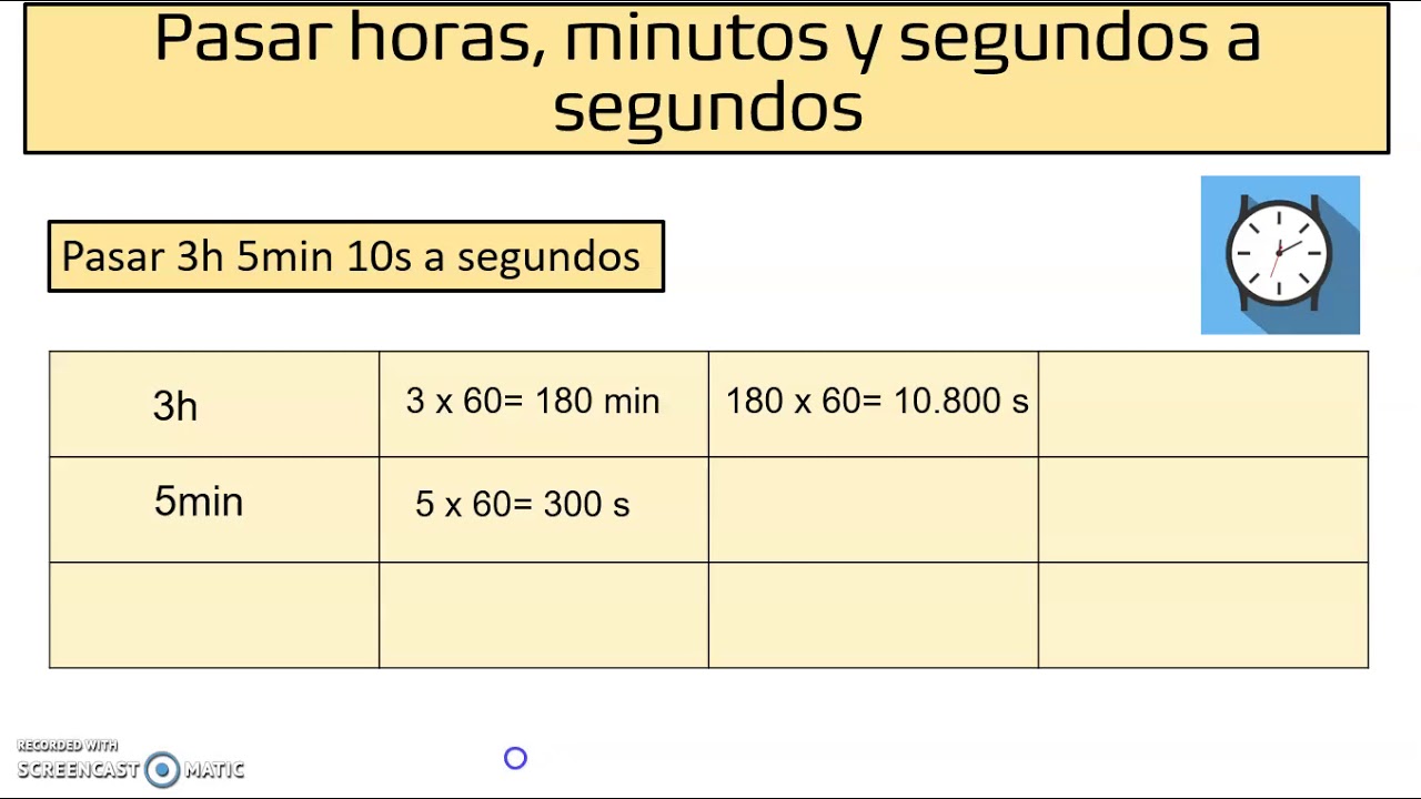 Cálculo Sexagesimal 1 (Pasar horas, minutos y segundos a segundos