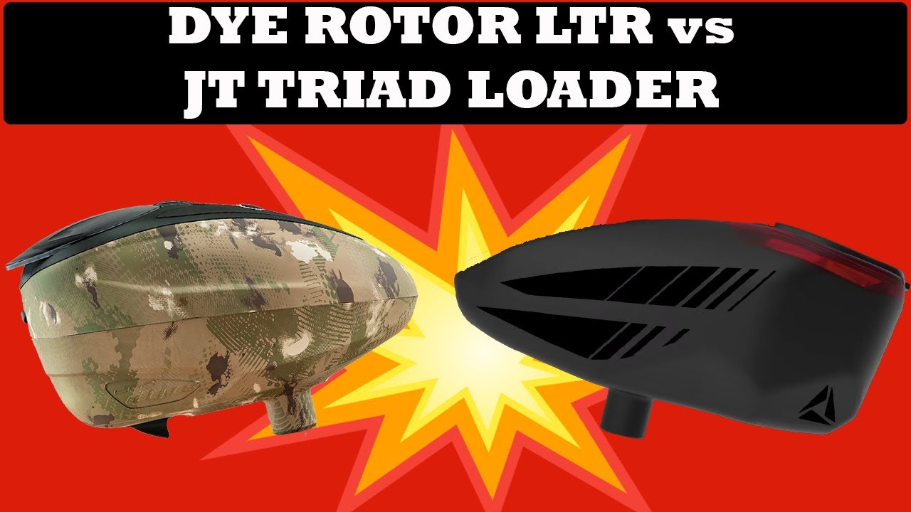 JT Triad vs Dye Rotor LTR COMPARISON VIDEO | WHICH LOADER IS BETTER?!