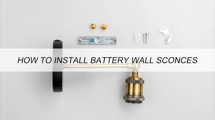 Nunu Lighting｜Battery Operated Wall Sconce: Cordless Installation