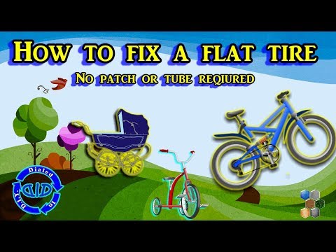 Fix A Flat Tire Fast  - 5 Minutes & Riding Again