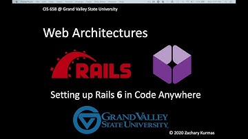 Setting up Rails 6 in Code anywhere.