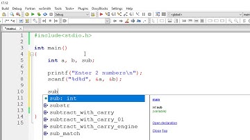 C Program To Subtract Two Numbers without using Minus Operator