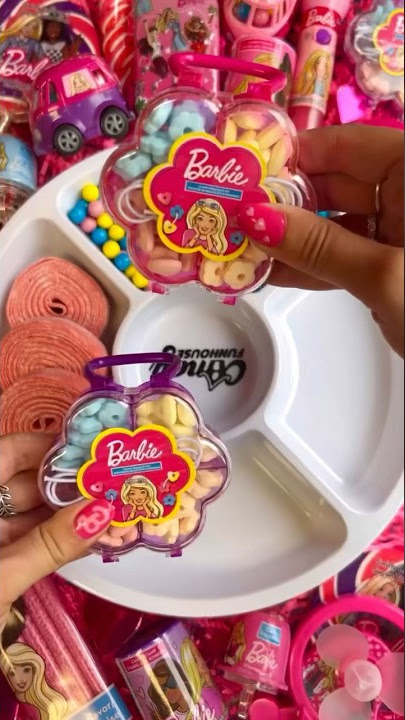 ASMR Barbie Platter 💖 #short #shorts #asmr #barbie #platter #candy #barbiethemovie #candyfunhouse