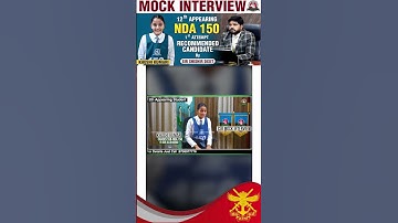 SSB Mock Interview of NDA 150 Recommended Kushi Kumari by Sir Shishir Dixit | NDA SSB Preparation