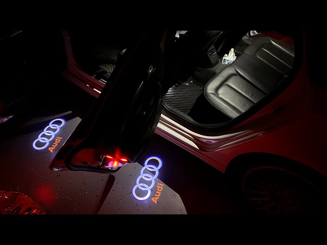 Original Audi A3 A6 A7 A8 Q3 Q7 TT R8 LED Einstiegsbeleuchtung Audi Ringe