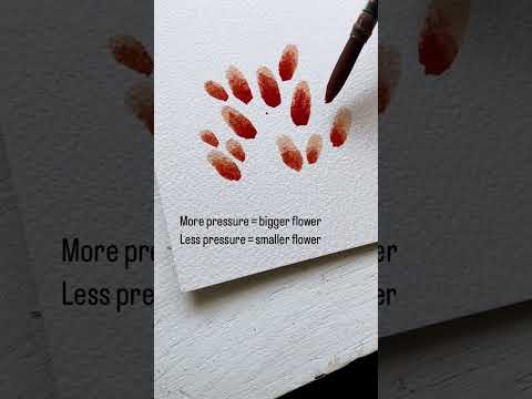 Easy watercolor flowers
