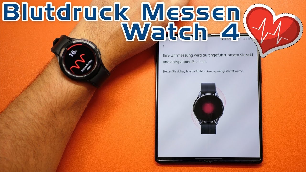 Blutdruck Einrichtung und Messung mit der Samsung Galaxy Watch 4