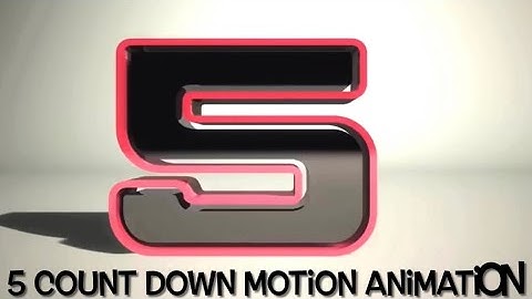 5 Count Down Motion Animation Footage(Royalty Free Countdown motion background Effects)new Countdown