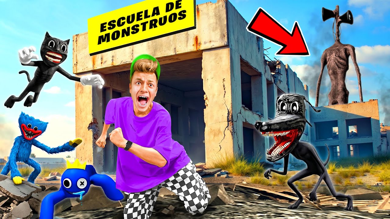 es el fin... SIREN HEAD DESTRUYE LA ESCUELA DE MONSTRUOS !