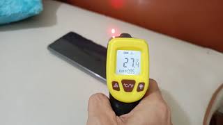Thermometer Suhu infrared . Pengukur suhu tubuh infrared . termometer universal industri makanan dll. thermo meter alat tes scanner suhu Lcd
