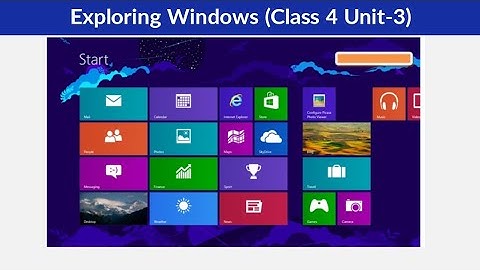 Exploring windows class 4 unit 3 || learn about window explorer