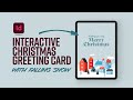 Learn how to create an interactive holiday greeting card in Adobe InDesign