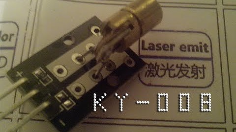 Arduino: Puntero laser (KY-008 37in1 kit) | TechKrowd