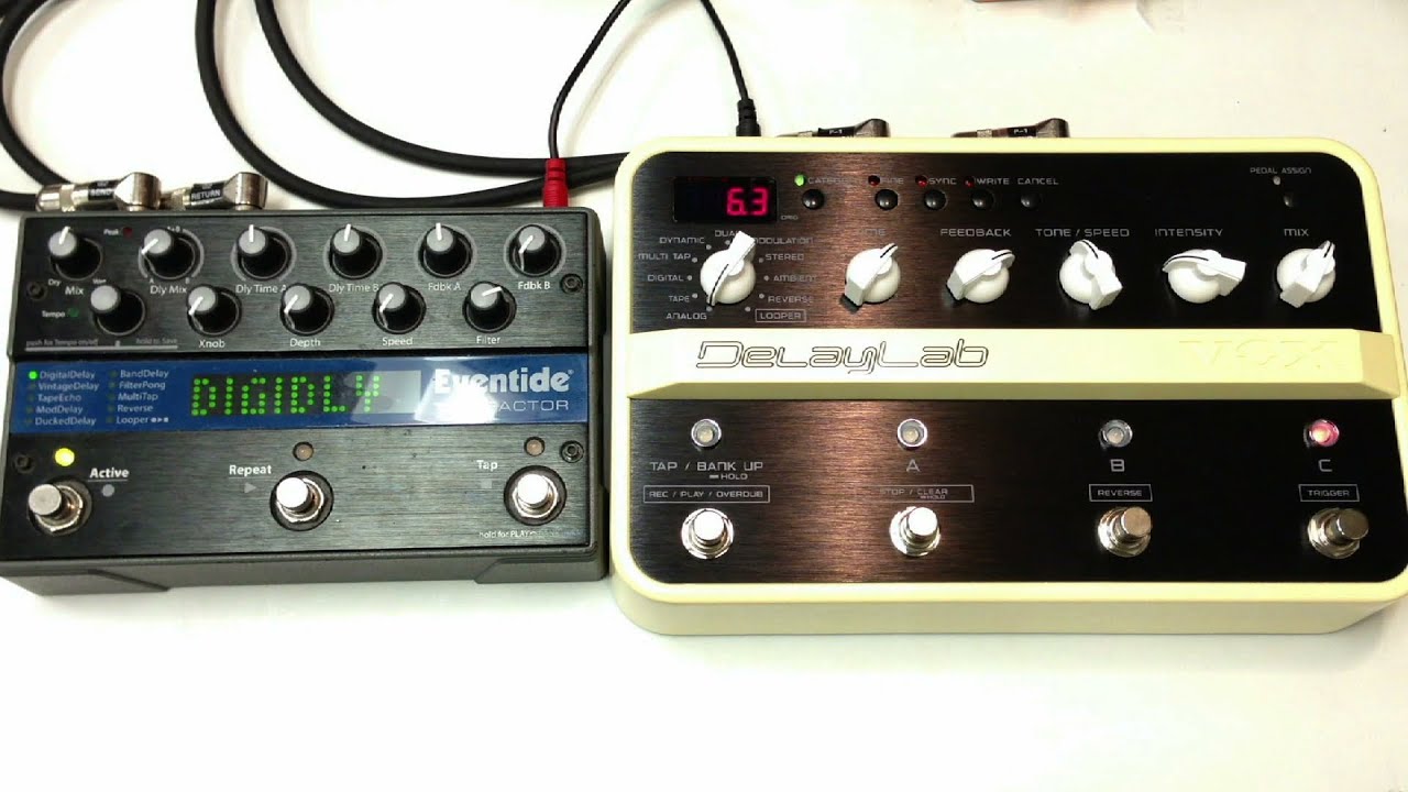 Eventide Timefactor vs Vox Delay Lab