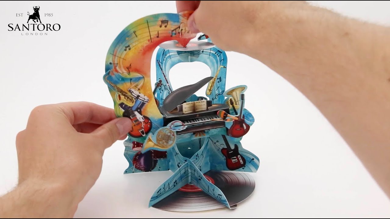 Santoro 3D Pop Up Pendulum Card PD020 - How To