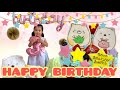 【ひまちゃん誕生日】3歳誕生日すみっこぐらしでデコレーション！ドレスで撮影楽しいね！バースデーケーキもすみっこ✨はらぺこあおむしとカメラのプレゼント！HAPPY BIRTHDAY!トイトレ中！