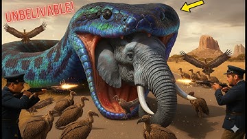 Baby Elephant vs Giant Python! Brave Villagers Stage Incredible Rescue 🦸‍♂️