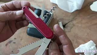 Victorinox SAFARI TROOPER 108mm New Old Stock Old Cross RED 0.8770