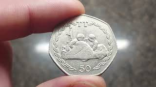 1984 TT RACING 50 PENCE COIN VALUE + REVIEW