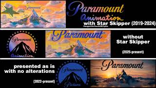 Paramount Pictures And Animation - Side-By-Side-By-Side Comparison
