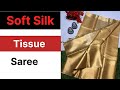 Tissue soft silk banarasi saree  golden tissue silk saree tissuesilksarees  silk