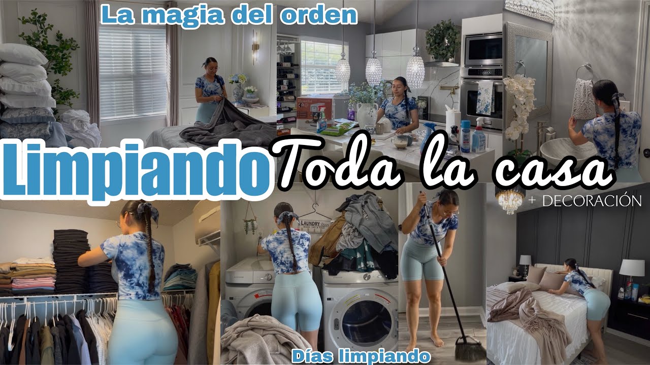 ✨MOTIVACION! LIMPIA TODA LA CASA CUando tienes poco TIEMPO NUEVA HABITACIÓN ORGANIZACIÓN 1 Hora