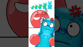 Small, Big, Giant Blue Gummy Bear? - Red Ball 4 Animation W