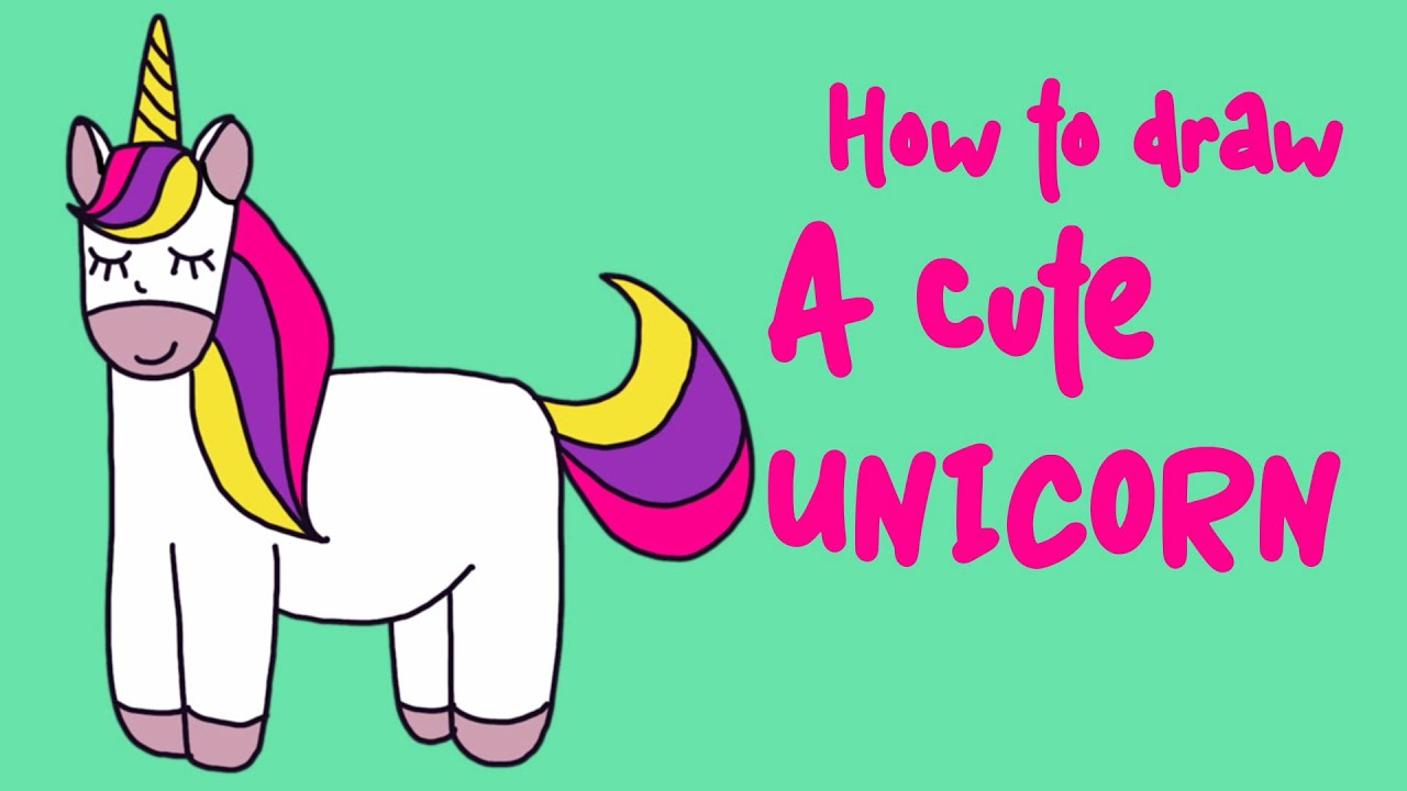 How to Draw a Cute Unicorn 🦄 Easy Step-by-Step Drawing for Kids #HowToDraw #UnicornDrawing #kids 
