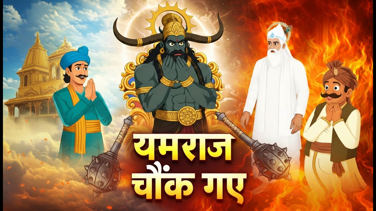 यमराज के दरबार में पापी ज़मींदार का हिसाब | HINDI KAHANI | CARTOON STORY | HINDI STORIES