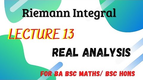 13) Most Important Examples of 1.2 || Riemann Integral || 5th Semester || Mathopedia