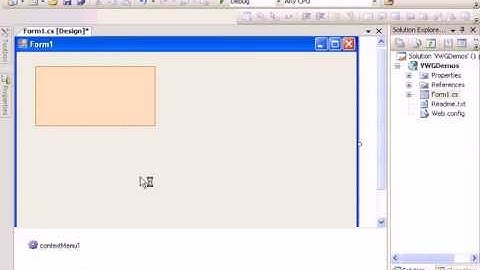 How to create a context menu