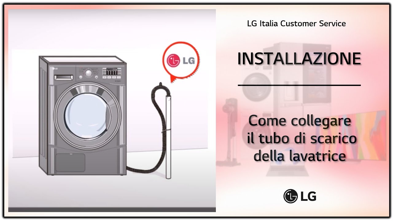 LG washing machines] How to connect the drain hose and installation 