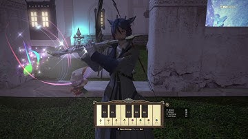 Learning to play a REAL bard in FFXIV