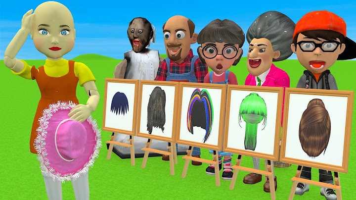 Scary Teacher 3D vs Squid Game Draw Hair Squid Girl Beautiful or Error Challenge 5 Times Challenge