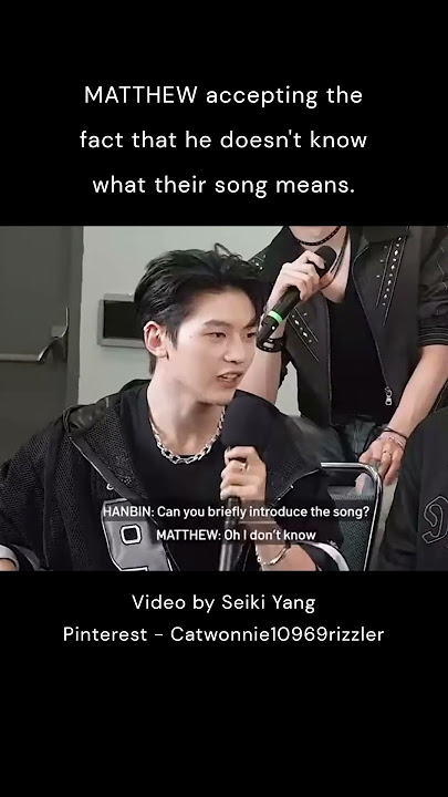MATTHEW is so real for that... #zerobaseone #zb1 #matthew #seokmatthew #matthewseok #kpop #moothew