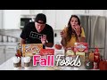 TASTE TESTING FALL FLAVORED FOOD