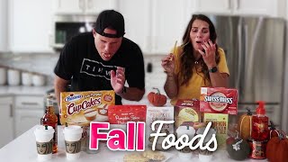 TASTE TESTING FALL FLAVORED FOOD