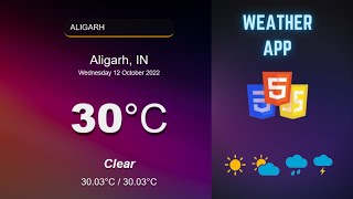 Build a Weather App using JavaScript screenshot 2