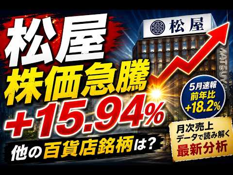【百貨店比較】松屋 株価急騰｜公表データから背景を読み解く